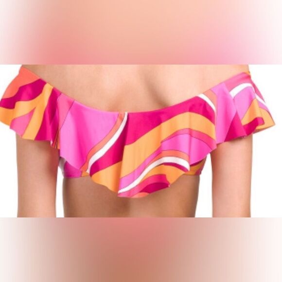 Trina Turk VIVID VISTA OFF THE SHOULDER BANDEAU TOP - Picture 4 of 5